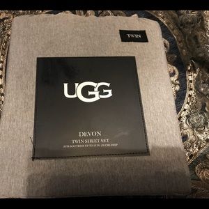 Brand New Ugg Dark Charcoal twin sheet set.